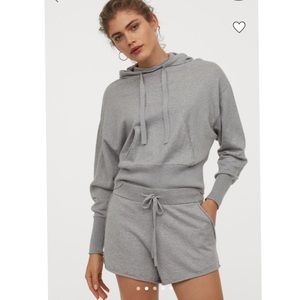Premium H&M Cashmere Blend Grey Melange Sweatshirt